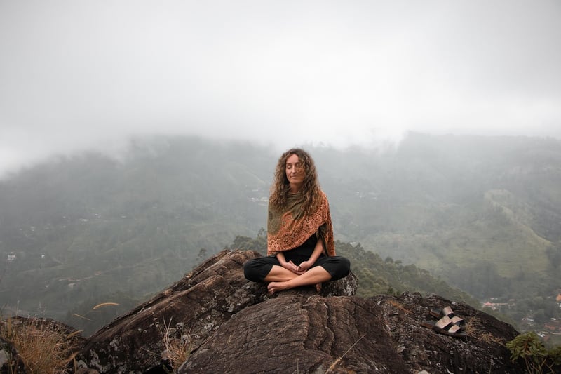 Woman practicing yoga for inner peace